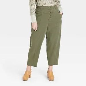 Women's Mid-Rise Tapered Fit Pants - Knox Rose Olive XXL